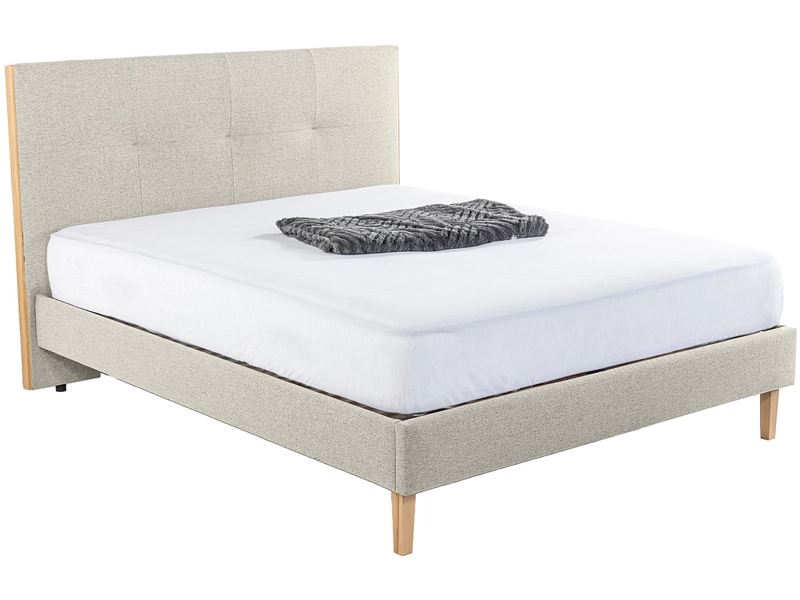 Bett AMANDA 180x200cm stoff beige