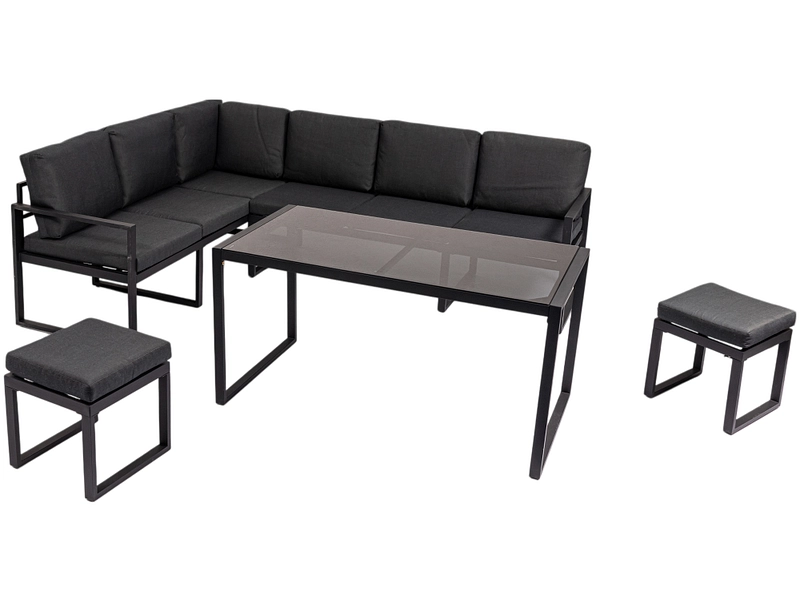 Garten-Set SAMY Edelstahl schwarz