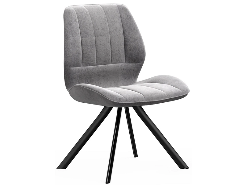 Stuhl IRIS Polyester grau Drehsitz