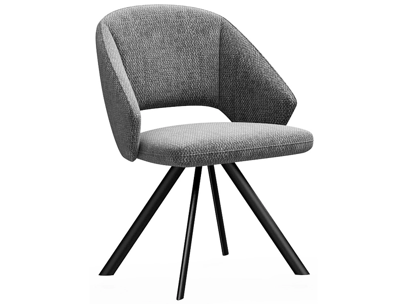 Stuhl ANEMONE Polyester grau