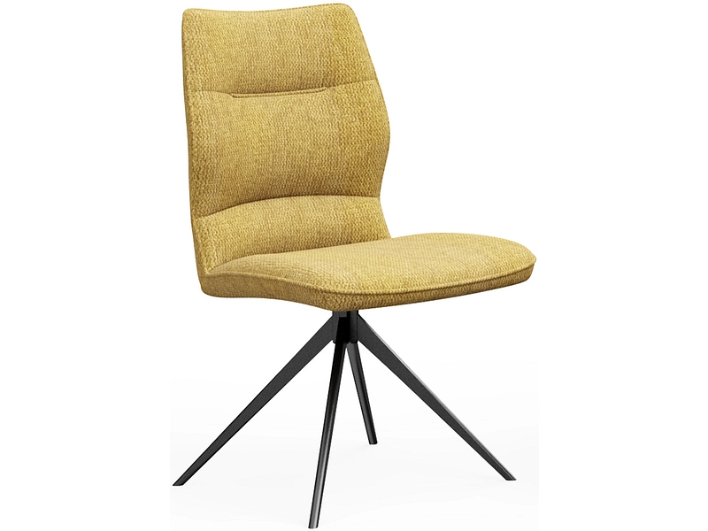 Stuhl CIRCEE Polyester ocker Drehsitz
