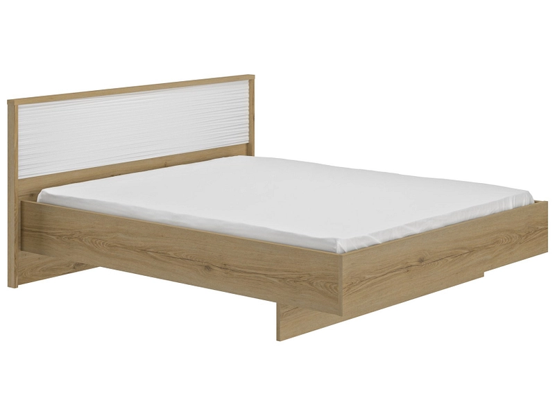 Bett GAMI OTELLO 160x200cm eiche / weiss / lackiert eiche
