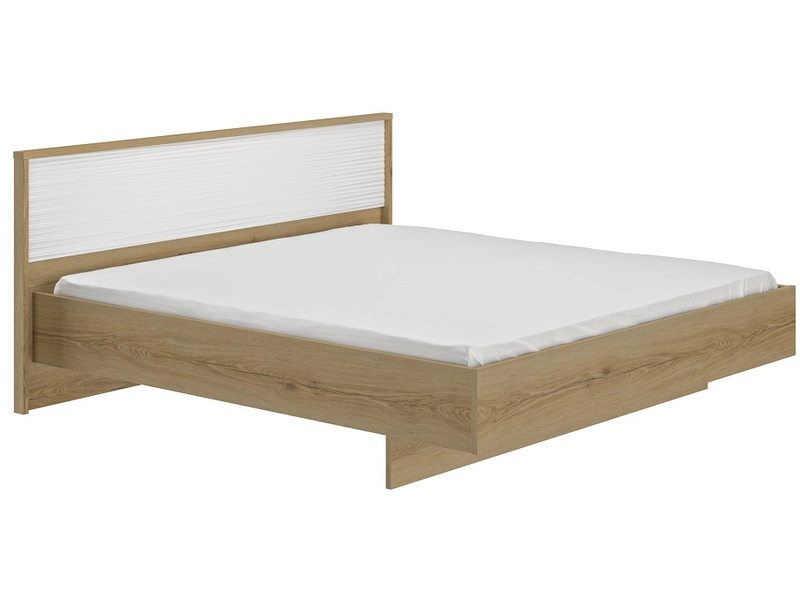 Bett GAMI OTELLO 180x200cm weiss / eiche / lackiert eiche