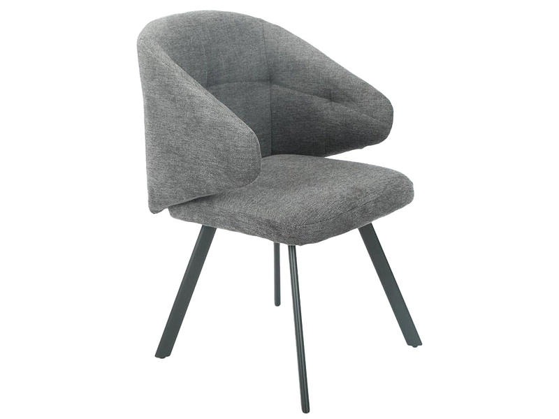 Stuhl DONNA Stoff anthrazit