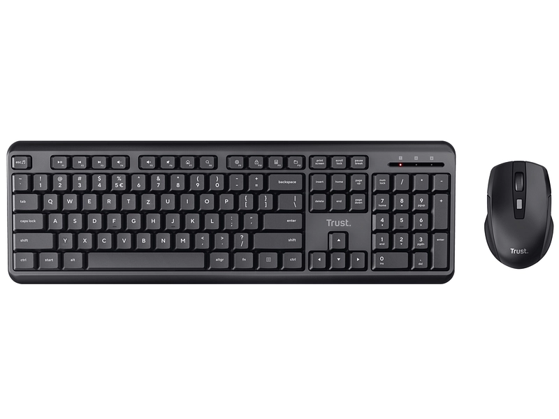 TRUST Tastatur und Maus-Set ODY Wireless Silent Desktop