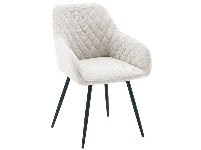 Stuhl SARA Stoff beige Drehsitz