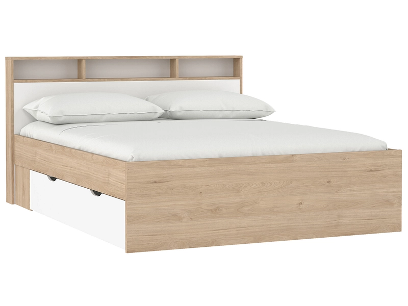 Bett IKAST 160x200cm matt jackson eiche