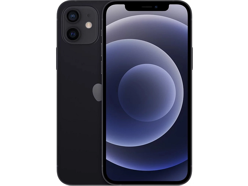 APPLE iPhone 12 schwarz Refurbished B 128GB 5G