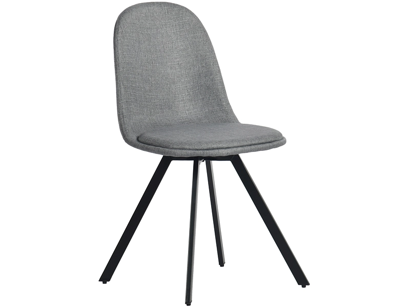 Stuhl LUMO Stoff grau Drehsitz