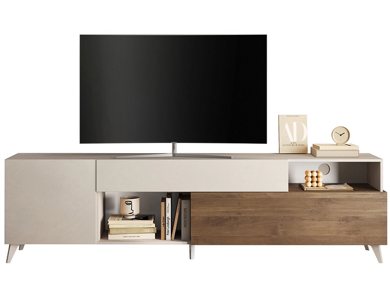 TV-Möbel MONACO 241cm cremefarben