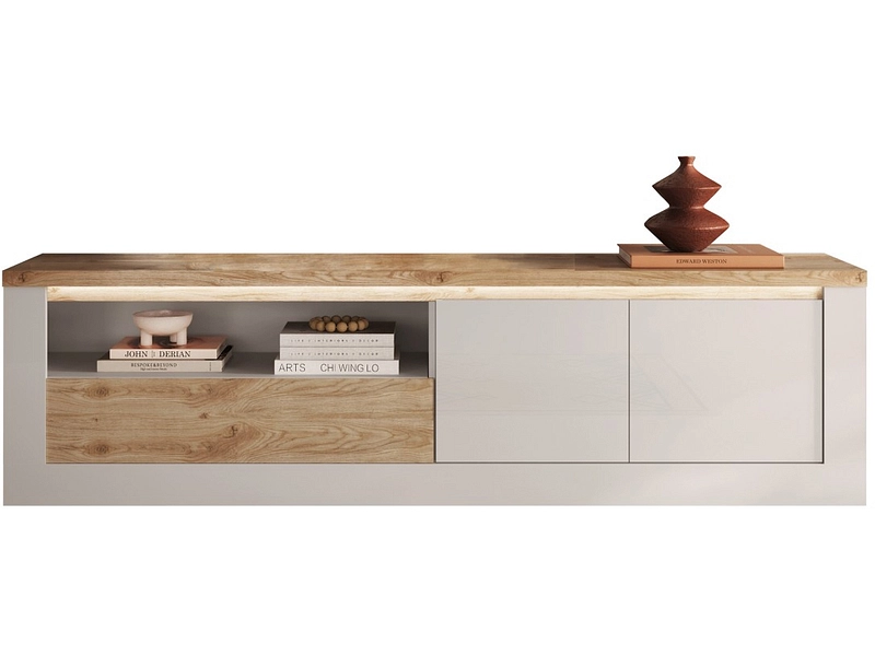 TV-Möbel ISCHIA 210cm weiss lackiert