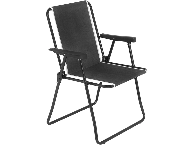 Camping-Stuhl MAYA Edelstahl dunkelgrau