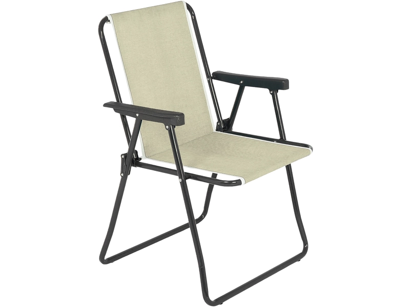 Camping-Stuhl MAYA Edelstahl beige