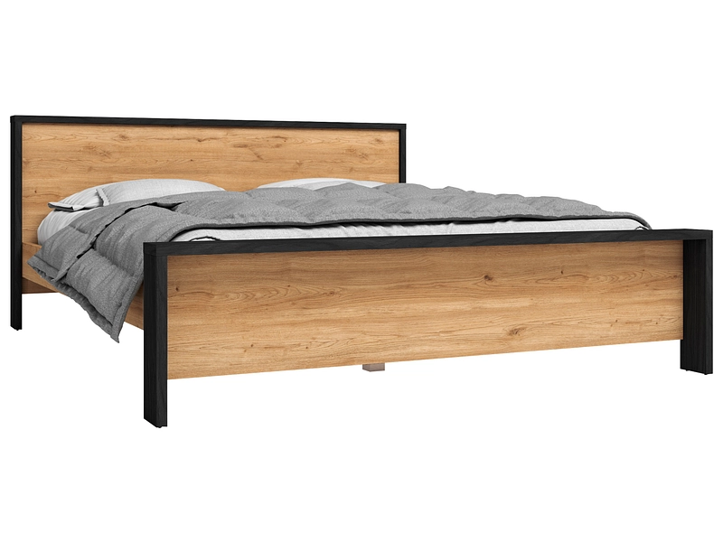 Bett MARCKERIC DAVIS 160x200cm melamin eiche