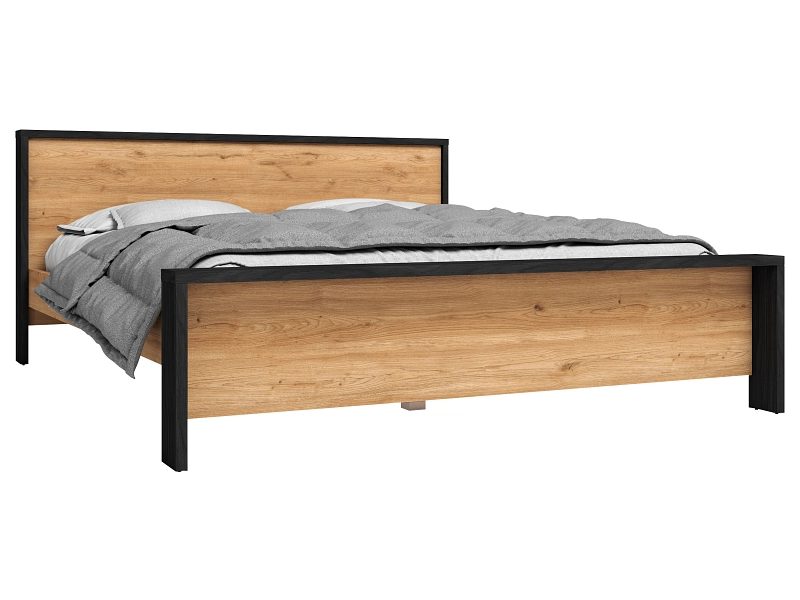 Bett MARCKERIC DAVIS 180x200cm melamin eiche