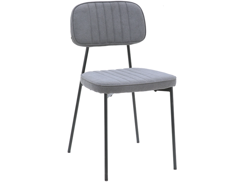 Stuhl CARLY Stoff grau