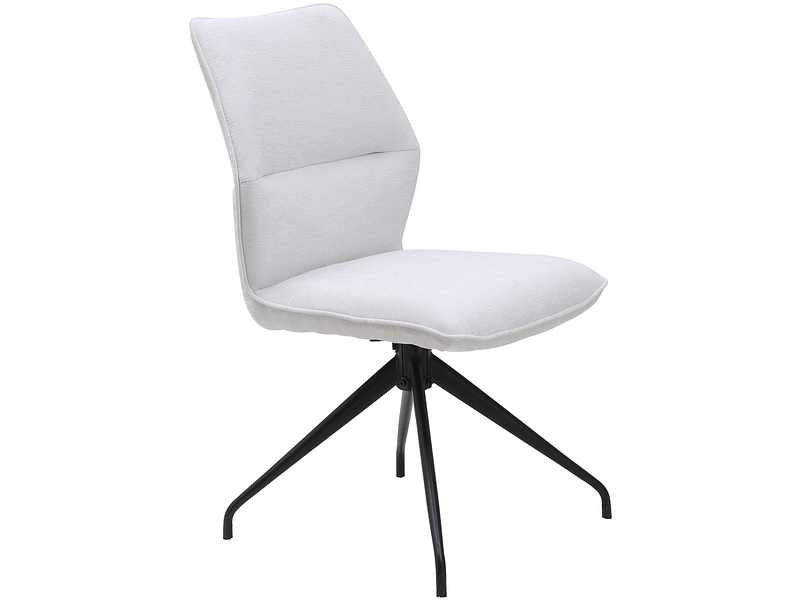 Stuhl JULES Stoff cremeweiss Drehsitz