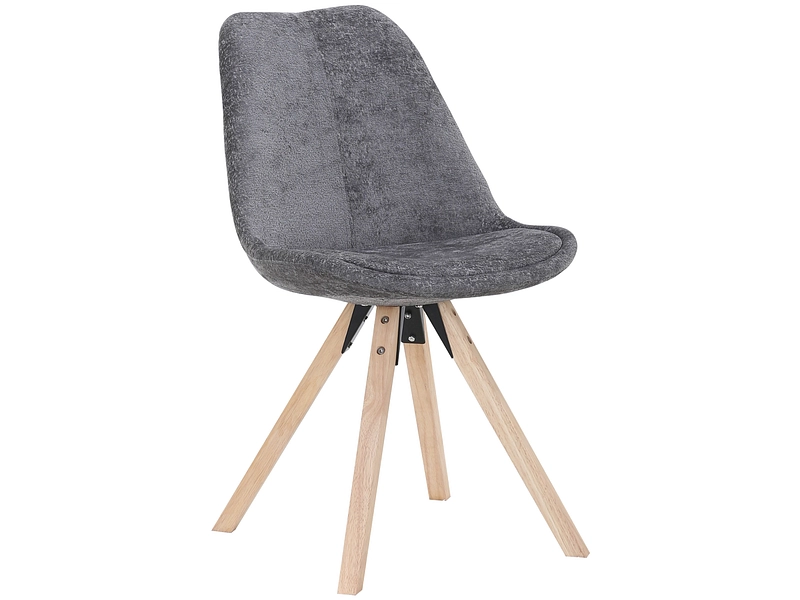 Stuhl SHINY Stoff anthrazit