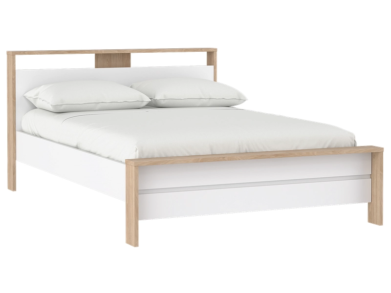 Bett NEXT 140x200cm matt / glitzernd jackson eiche