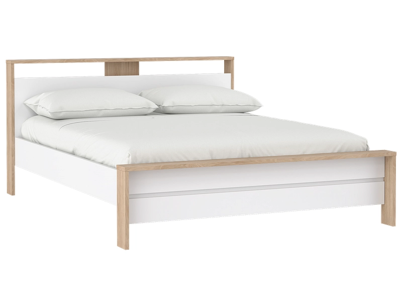 Bett NEXT 160x200cm matt / glitzernd jackson eiche