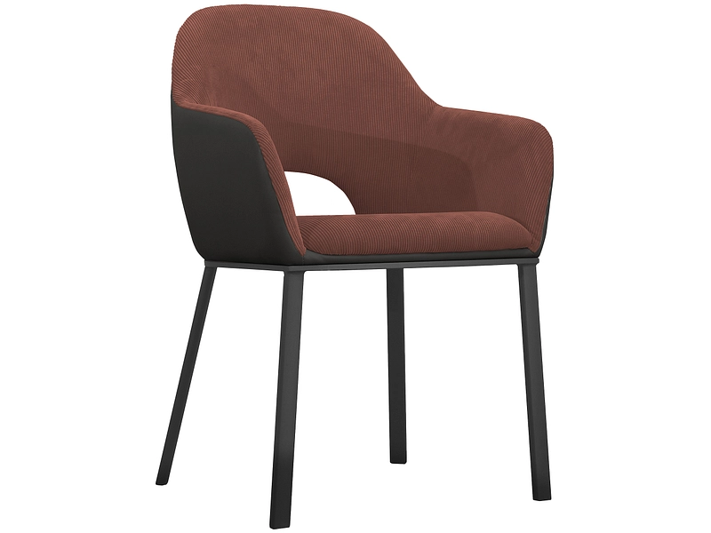 Stuhl JANE Samt terrakotta