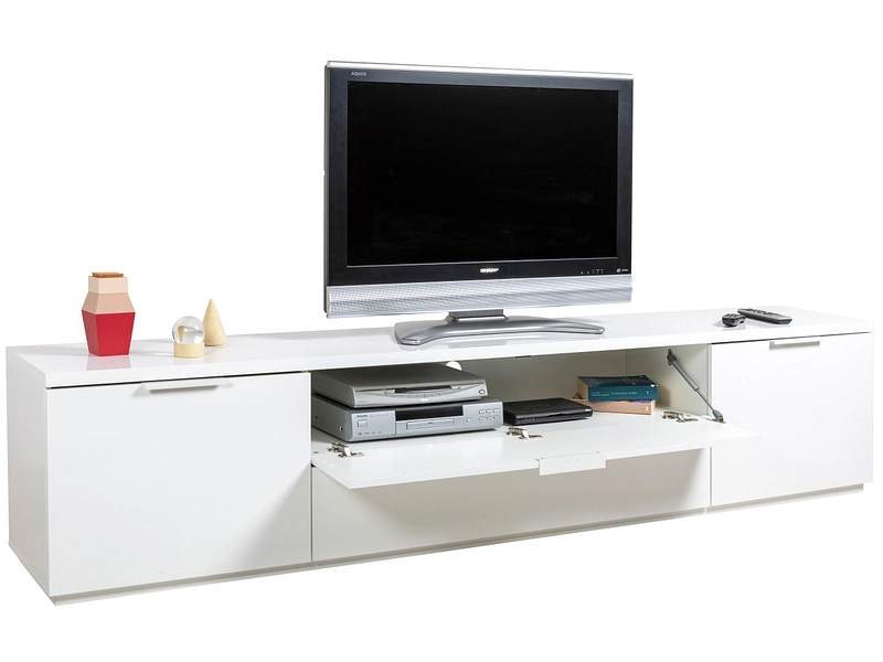 TV-Möbel MUNDI 240cm weiss glänzend