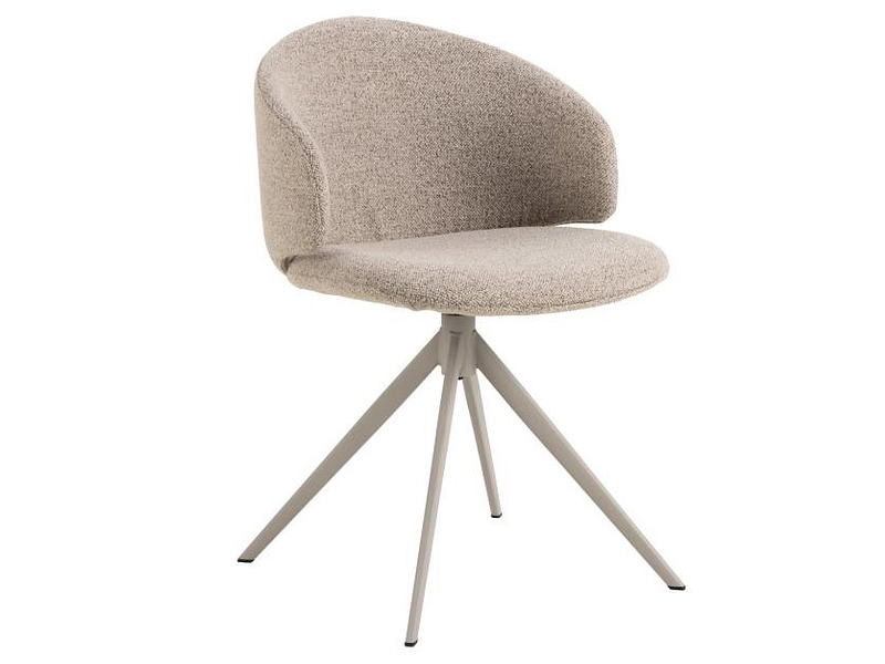 Stuhl ELLA Polyester beige Drehsitz
