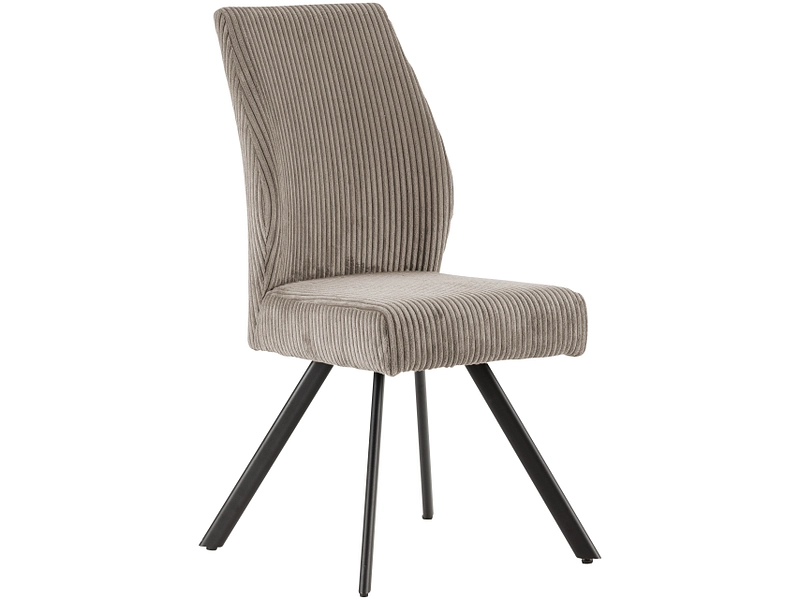 Stuhl MARCKERIC ANIBAL Stoff hellgrau