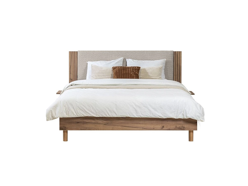 Bett BOBOCHIC LIOR 160x200cm hellgrau