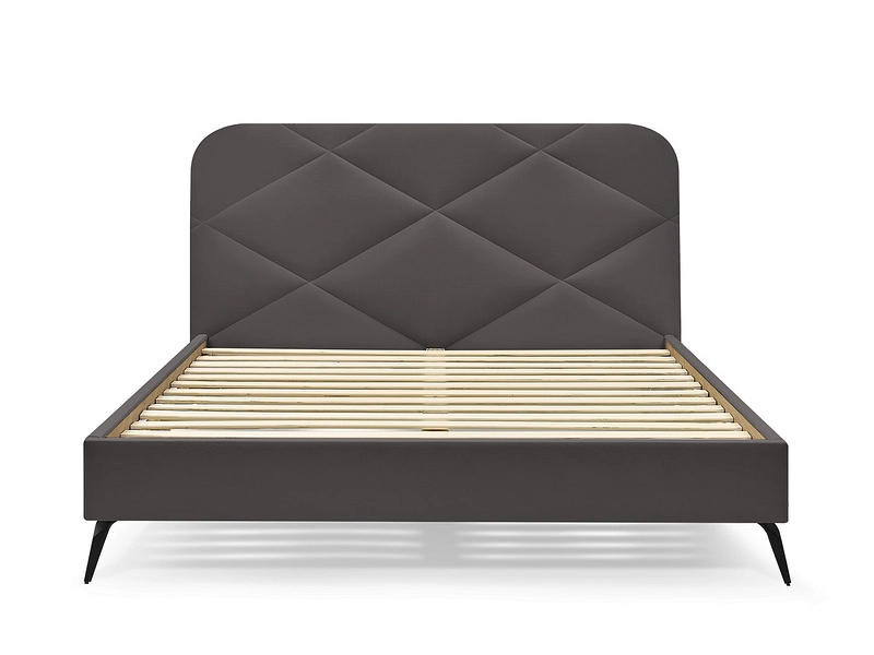 Bett BOBOCHIC PRUNE 180x200cm dunkelgrau