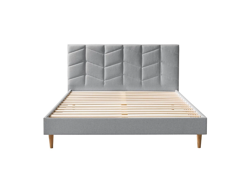 Bett BOBOCHIC BELLEVILLE 160x200cm hellgrau