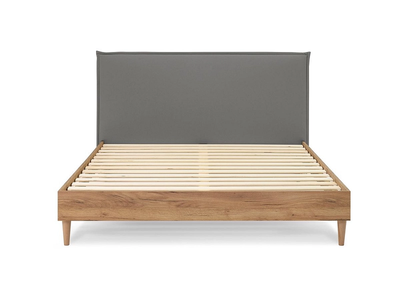 Bett BOBOCHIC CARA 180x200cm natürlich dunkelgrau