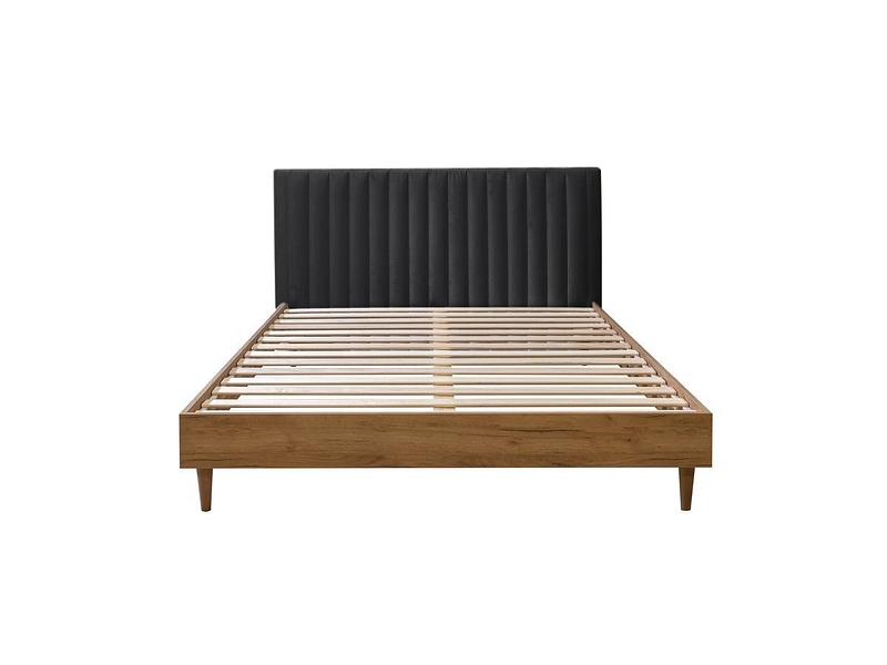 Bett BOBOCHIC OCEANE 160x200cm dunkelgrau