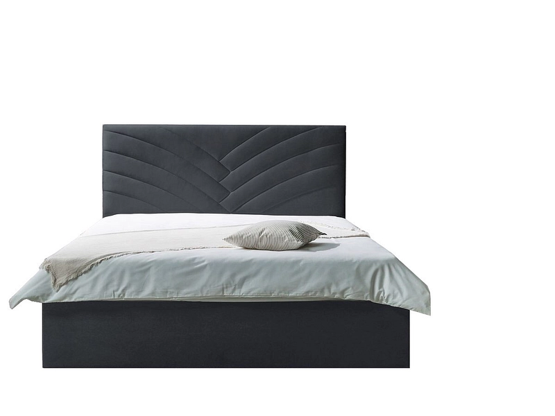 Bett BOBOCHIC PALMYRE 160x200cm dunkelgrau