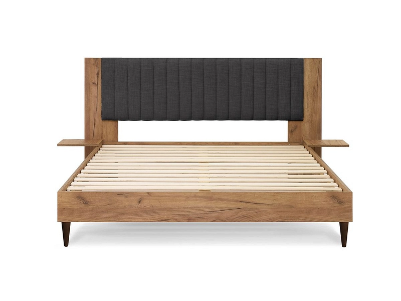 Bett BOBOCHIC SELENA 160x200cm dunkelgrau