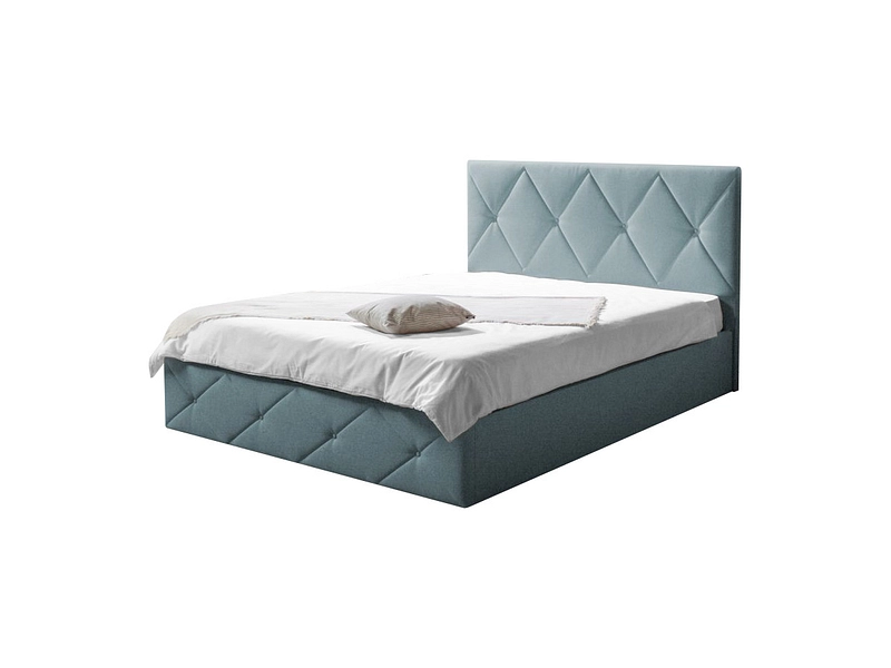 Bett BOBOCHIC SIXTINE 160x200cm blau