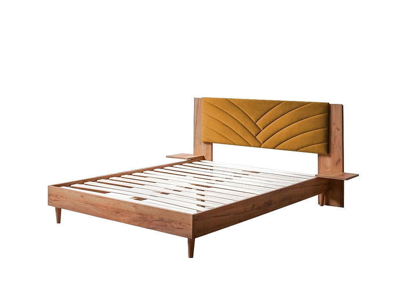 Bett BOBOCHIC TRIOMPHE 160x200cm gelb