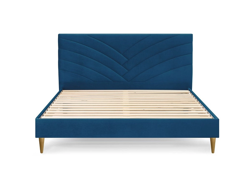 Bett BOBOCHIC VELVET 160x200cm blau