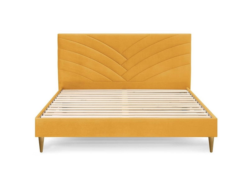 Bett BOBOCHIC VELVET 160x200cm gelb