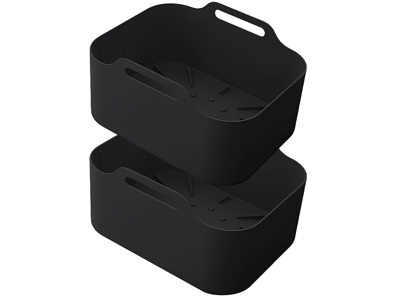 KITCHENCOOK Set 2 Körbe für Air Fryer Silipot2