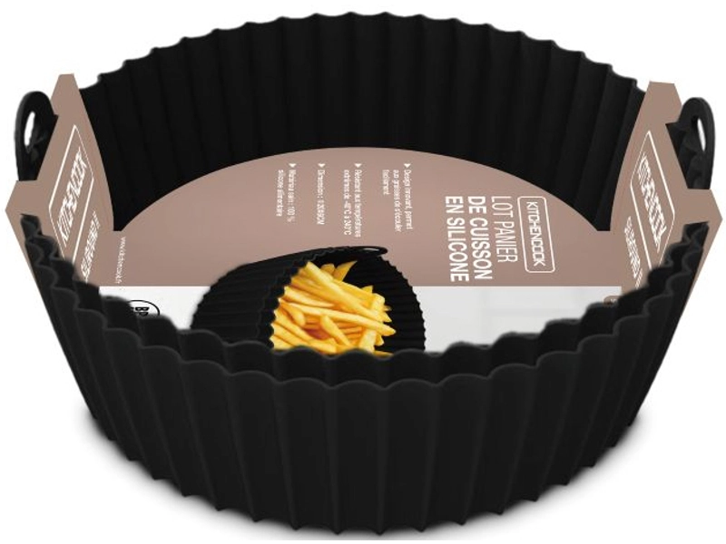 KITCHENCOOK Set 2 Formen für Air Fryer Siliround2