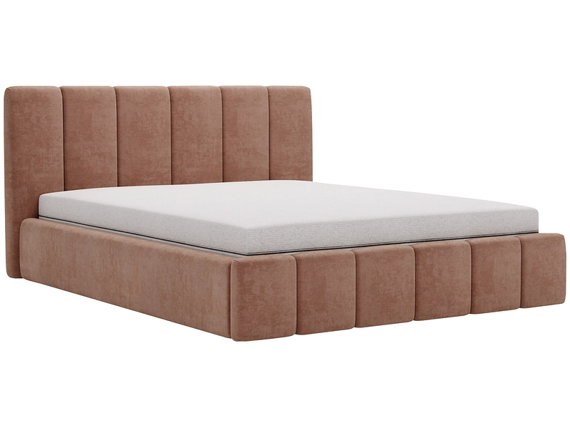 Bett CHIARA 140x200cm stoff rosa