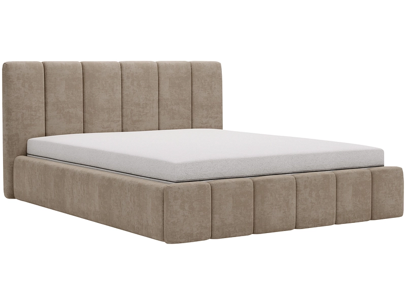 Bett CHIARA 180x200cm stoff cappuccino