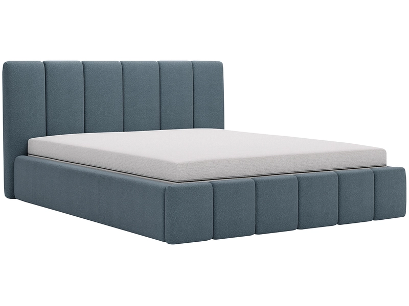 Bett CHIARA 180x200cm stoff dunkelblau