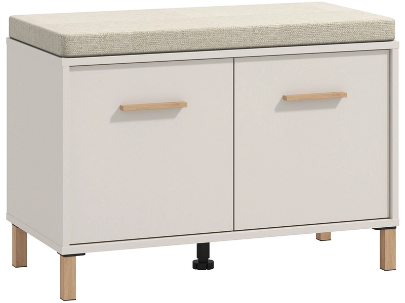 Bank für Schuhe BELFORT 6 Paar Schuhe 2 Türen kaschmir