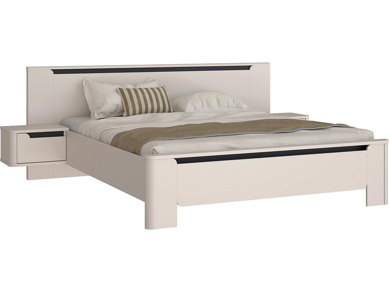 Bett VODOL 180x200cm dekor sand