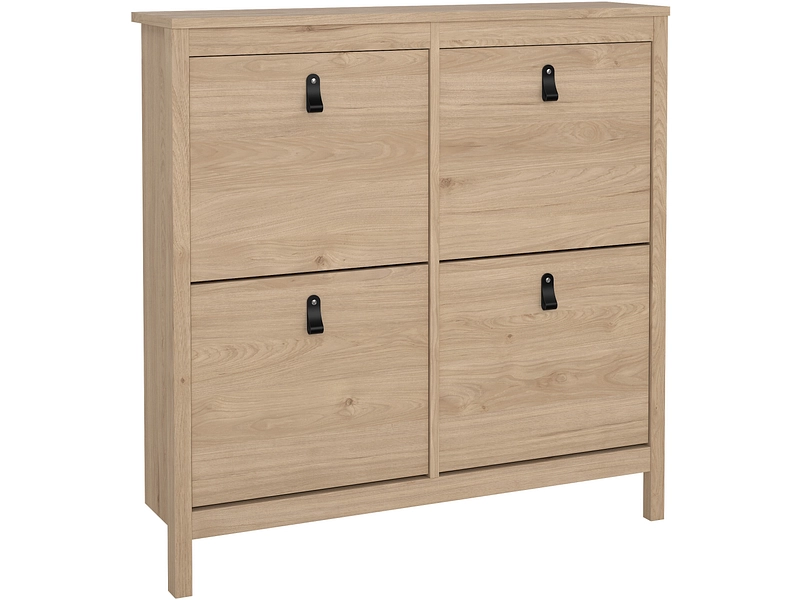 Schuhmöbel MADRID 24 Paar Schuhe 4 Klappen jackson eiche