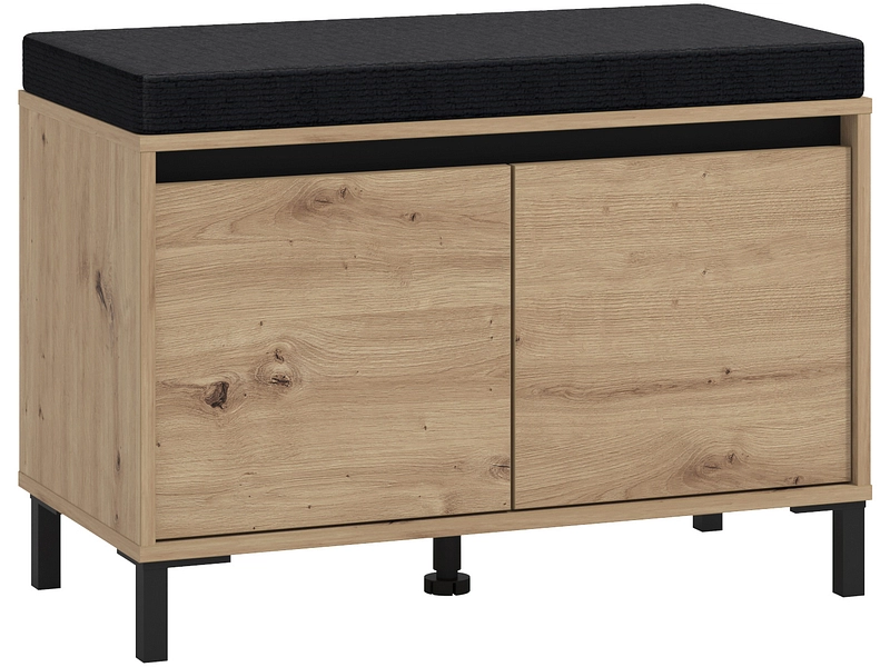 Bank für Schuhe ARIA 8 Paar Schuhe 2 Türen artisan eiche