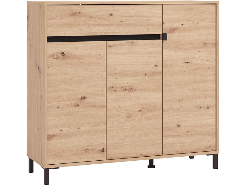 Schuhschrank ARIA 20 Paar Schuhe 3 Türen artisan eiche