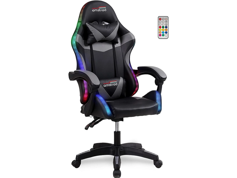 Fauteuil gaming AMSTRAD AMS-900-LED PVC et synthétique